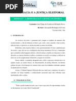 Democracia e a Justiça Eleitoral