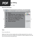 Photoshop-Image Editing: Opening A File: Photoshop Workspace