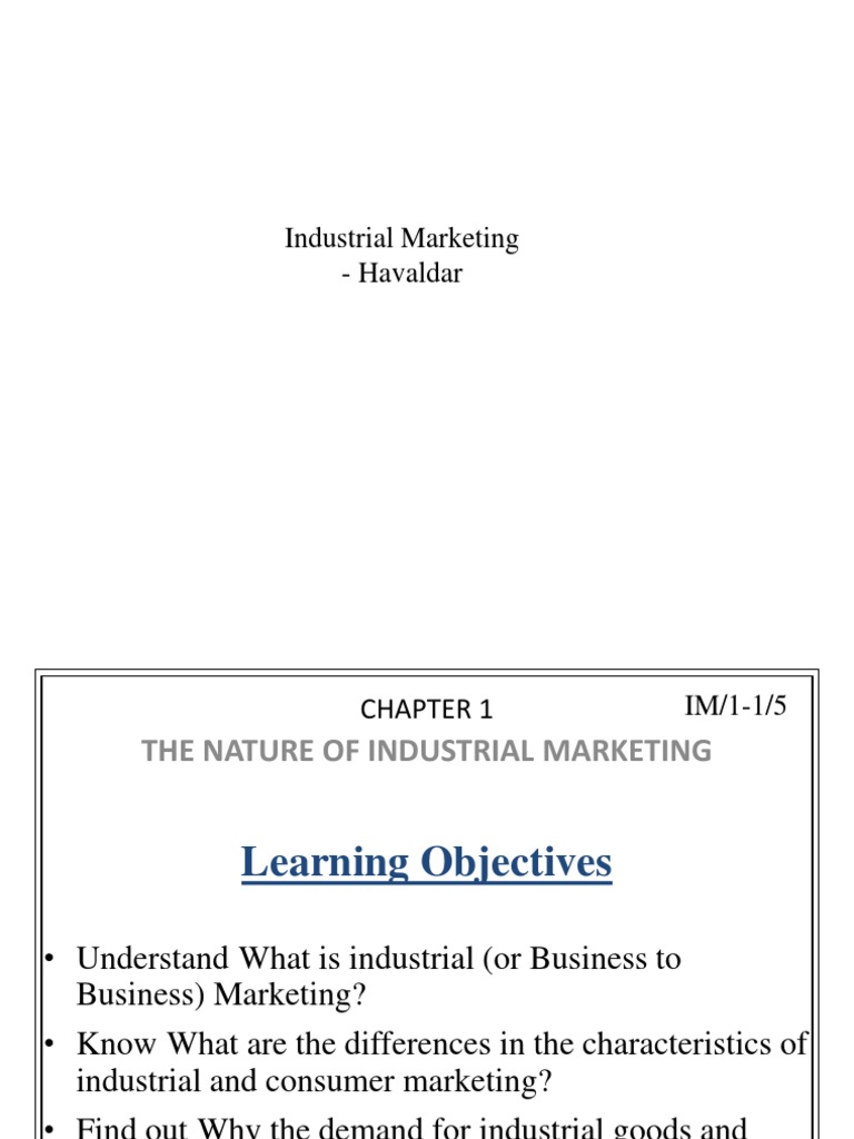 Industrial Marketing PDF Market Segmentation Marketing Research