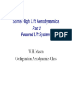 Some High Lift Aerodynamics