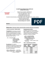 Volumetria de Formacion de Complejos