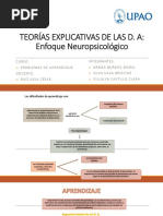 Teorías Explicativas de Las D. A: Enfoque Neuropsicológico