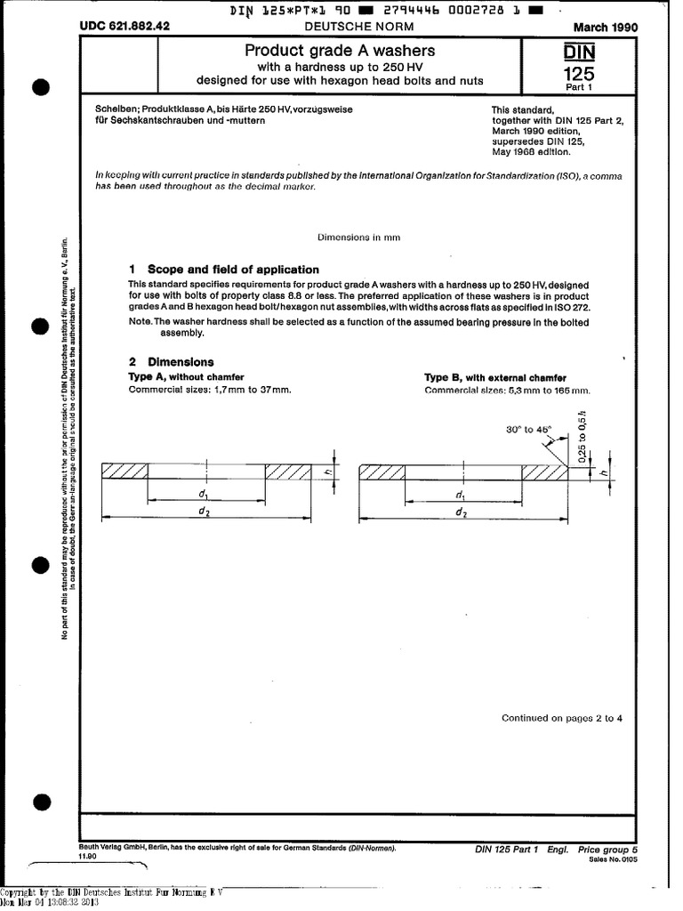 DIN 125 Part-1 PDF | PDF