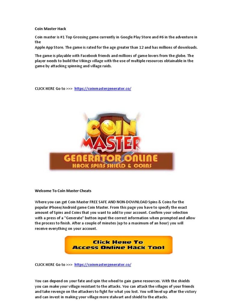 Coinmasterhack.Pro Coin Master Hack Game Download Mod Apk