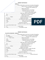 Fill With Is/Am/Are + Verb Ing: Present Continuous