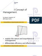 Nature and Concept of Management
