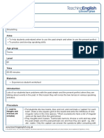 Experiences Lesson Plan PDF