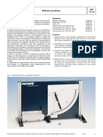 LEP 1.3.12 Ballistic Pendulum: Related Topics Equipment