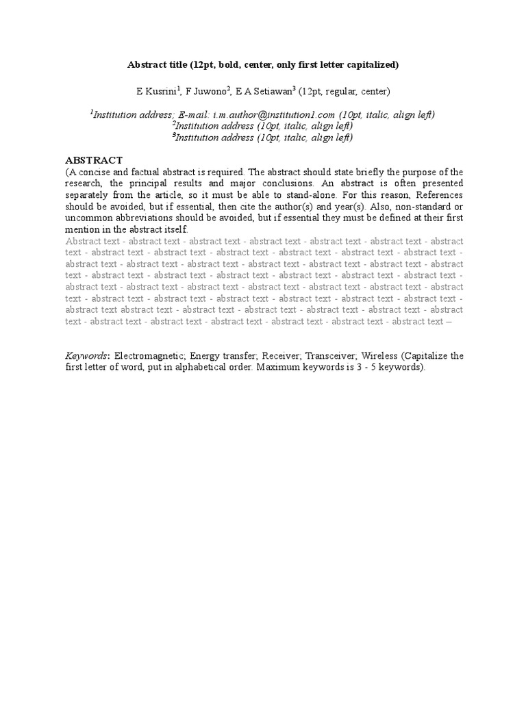 Abstract Template I Trec | PDF