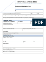 EMPLOYMENT Application Form