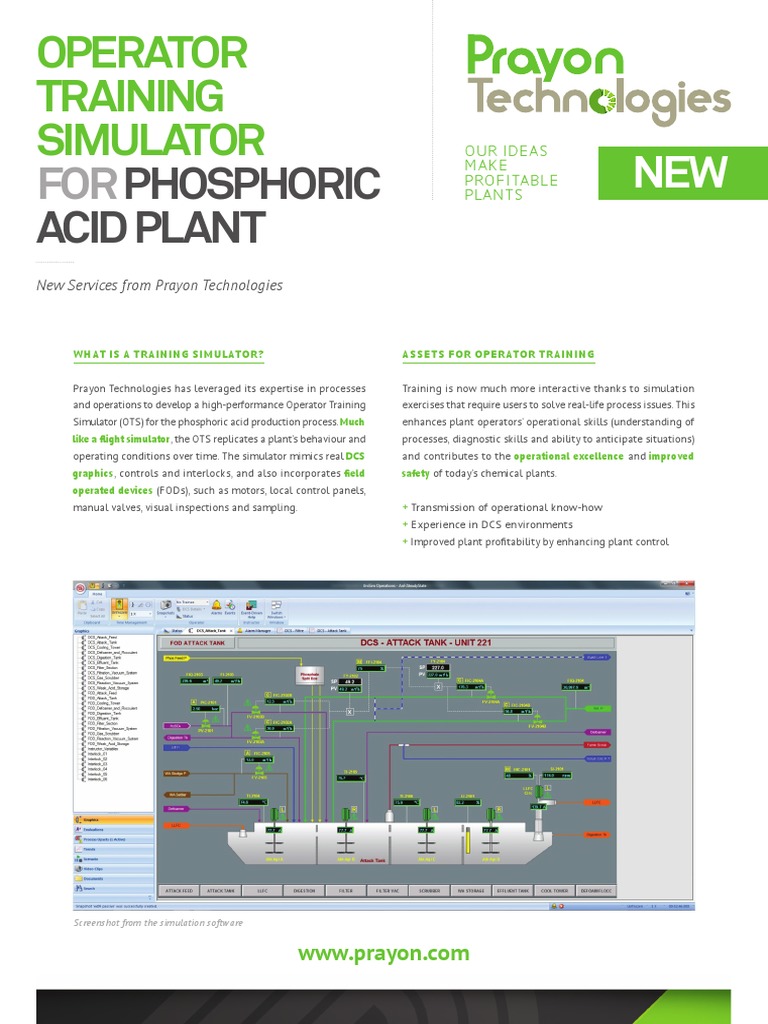 Phosphoric Acid Plant: Operator Training Simulator | PDF | Simulation