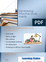 Developing Effective Study Habits