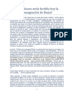  Consagracion de Rusia ¿Seria Hoy Acaso Factible ?