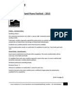 Roland Piano Festival - 2015: Prelims - Entirely Online