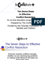 The Seven Steps To Effective Conflict Resolution