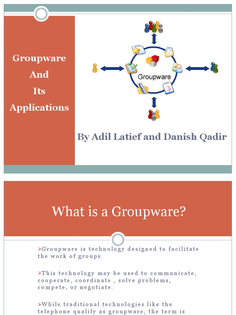 Groupware and Its Applications by Adil Latief and Danish Qadir | PDF ...
