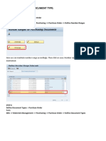 Define and Create PO Document Type ZT1