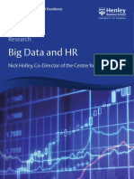 Henley Centre For HR Excellence Big Data Research Paper