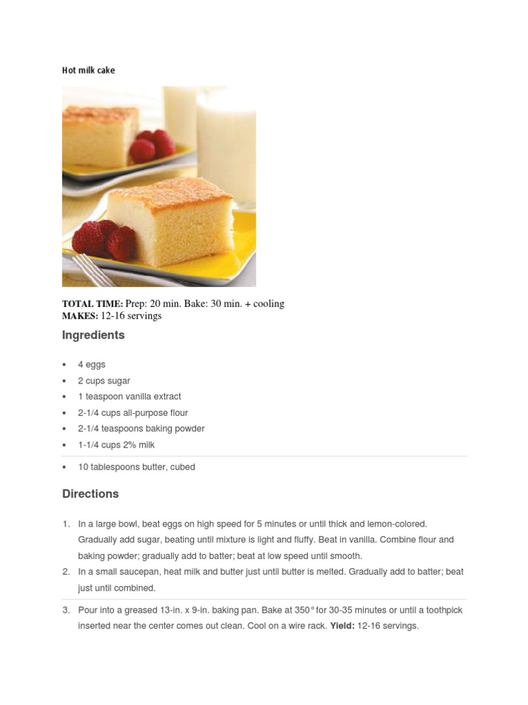 Delicious Cake Recipes Collection | PDF | Cakes | Meringue