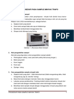 Prosedur Pada Sample Minyak Trafo