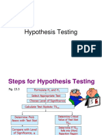Hypothesis test
