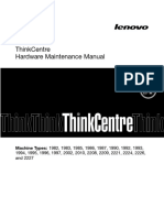 Thinkcentre Hardware Maintenance Manual: Machine Types: 1982, 1983, 1985, 1986, 1987, 1990, 1992, 1993