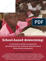 School Based Deworming - A Planners Guide To Proposal Development For National School-Based Deworming Programs