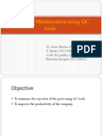 Rejection minimisation using QC tools