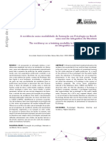 Formação Do Psicólogo Na Modalidade Residência