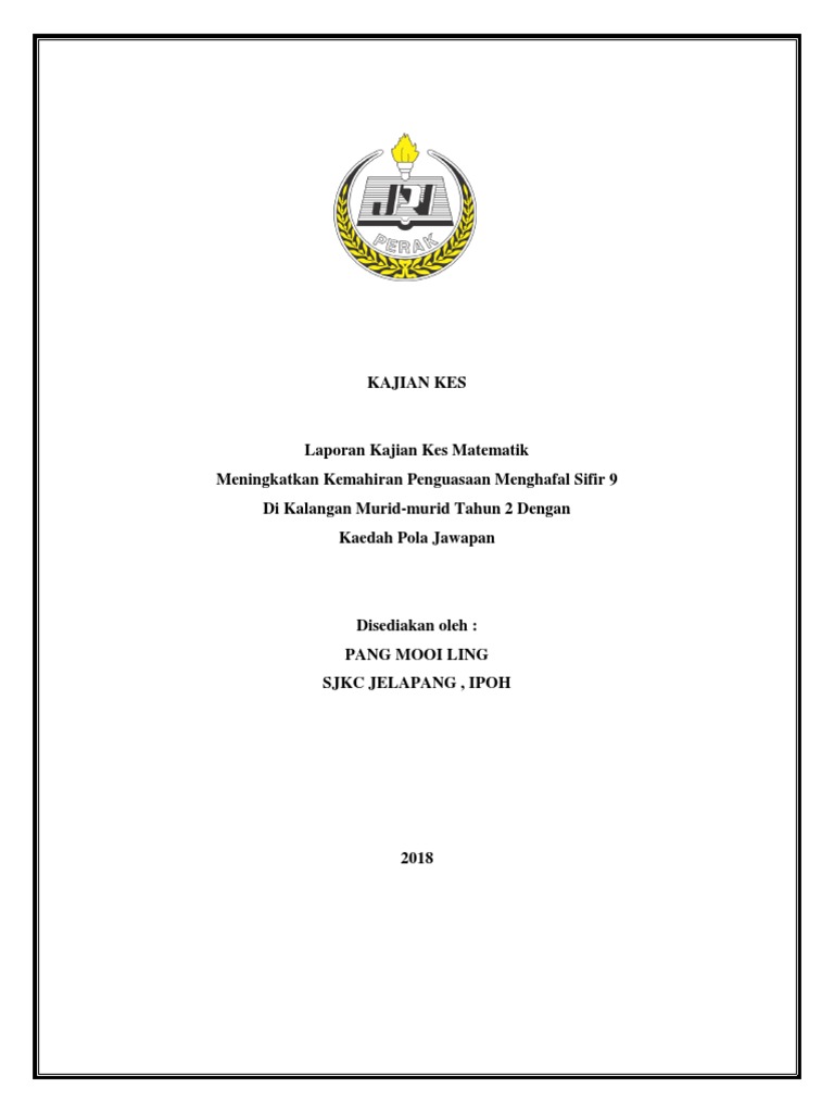 Kajian Kes Matematik Tahun 6  PDF