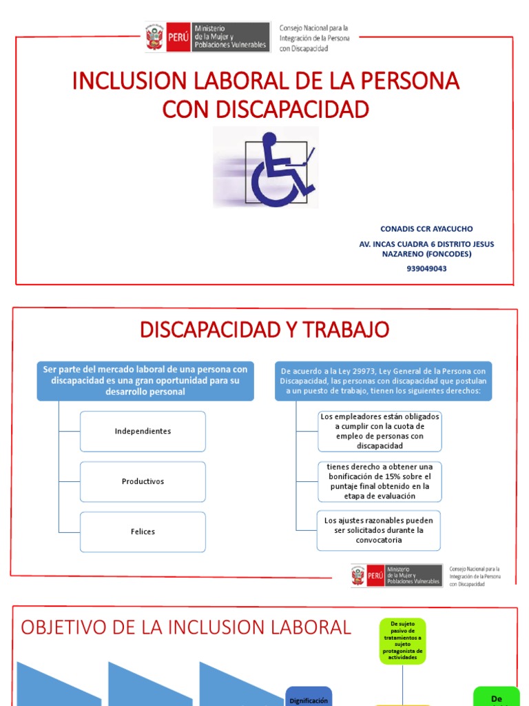 Inclusión Laboral de Personas con Discapacidad | PDF | Invalidez ...