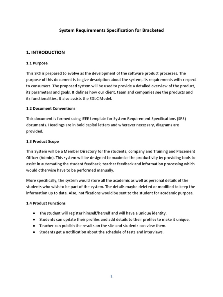 System Requirements for Student Directory | PDF | Specification ...
