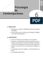 Visão Da Psicologia Da Religião Contemporânea: 1. Objetivos