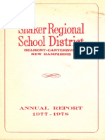 Shaker Regional School District Annual Report 1977-1978