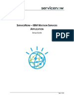 Integration of Servicenow With IBM Watson