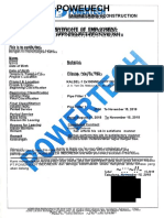 Engineering Construction: Certificate of Employment NO. CFPP-PROJECT /PEC/576/XI/2018