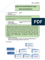 Larutan Elektrolit dan Non Elektrolit