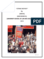 "Strike Report" by (Nisha) (00616503812) ,: (University School of Law and Legal Studies)