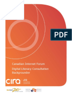 Canadian Internet Forum Digital Literacy Consultation Backgrounder
