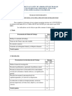 LISTA de COTEJO o Tabla de Evaluación de MONO