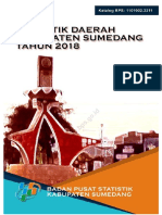 Statistik Daerah Kabupaten Sumedang Tahun 2018