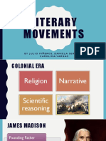 Literary Movements: Byjulio Piñeros, Daniela Serrano, Carolina Vargas