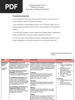Grade 8 Long Range Plans 2018-19 FSL