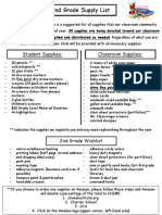 Student Supply List 2019-20