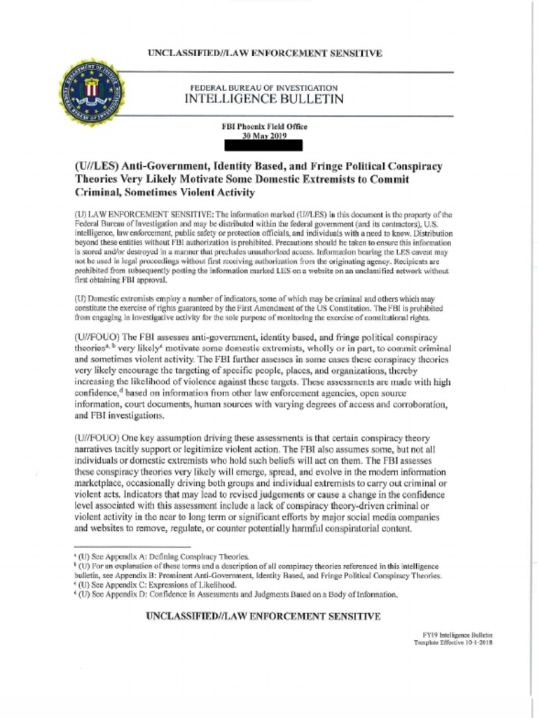 FBI Conspiracy Theory Redacted