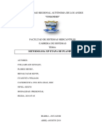 Metodología XP Etapa de Planificación