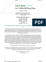 60 Meter / 5Mhz HF Band Plan: Amateur Radio