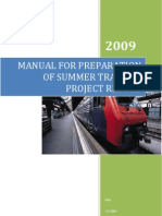 Manual For Preparation of PGDM Project Report