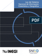 Ley Del Sistema Nacional de Información Estadística y Geográfica
