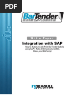 Bartender Integration With Sap